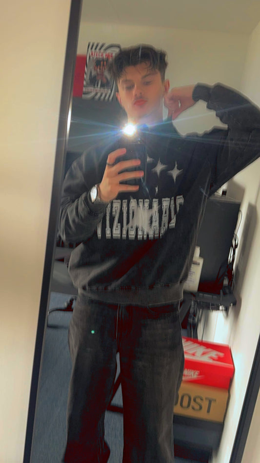 Western Starr Graphic Snow Wash Oversized Sweatshirt