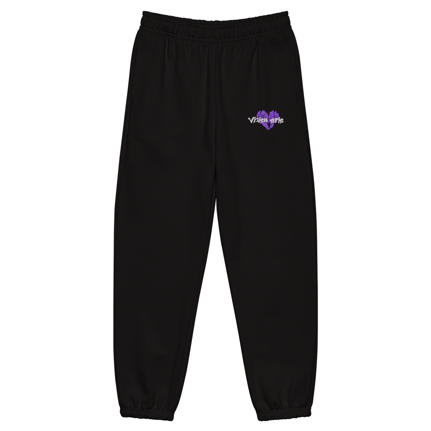 Embroidered Baggy Black Devotion Vol 2 sweatpants