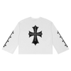 Iron Cross–style graphic Waffle Raw Edge Thermal