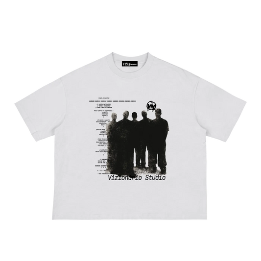 Ánonymous Grunge Silhouette Graphic Boxy Tee