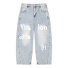 Writing Vintage Wash Sunfade Barrel Leg Jeans