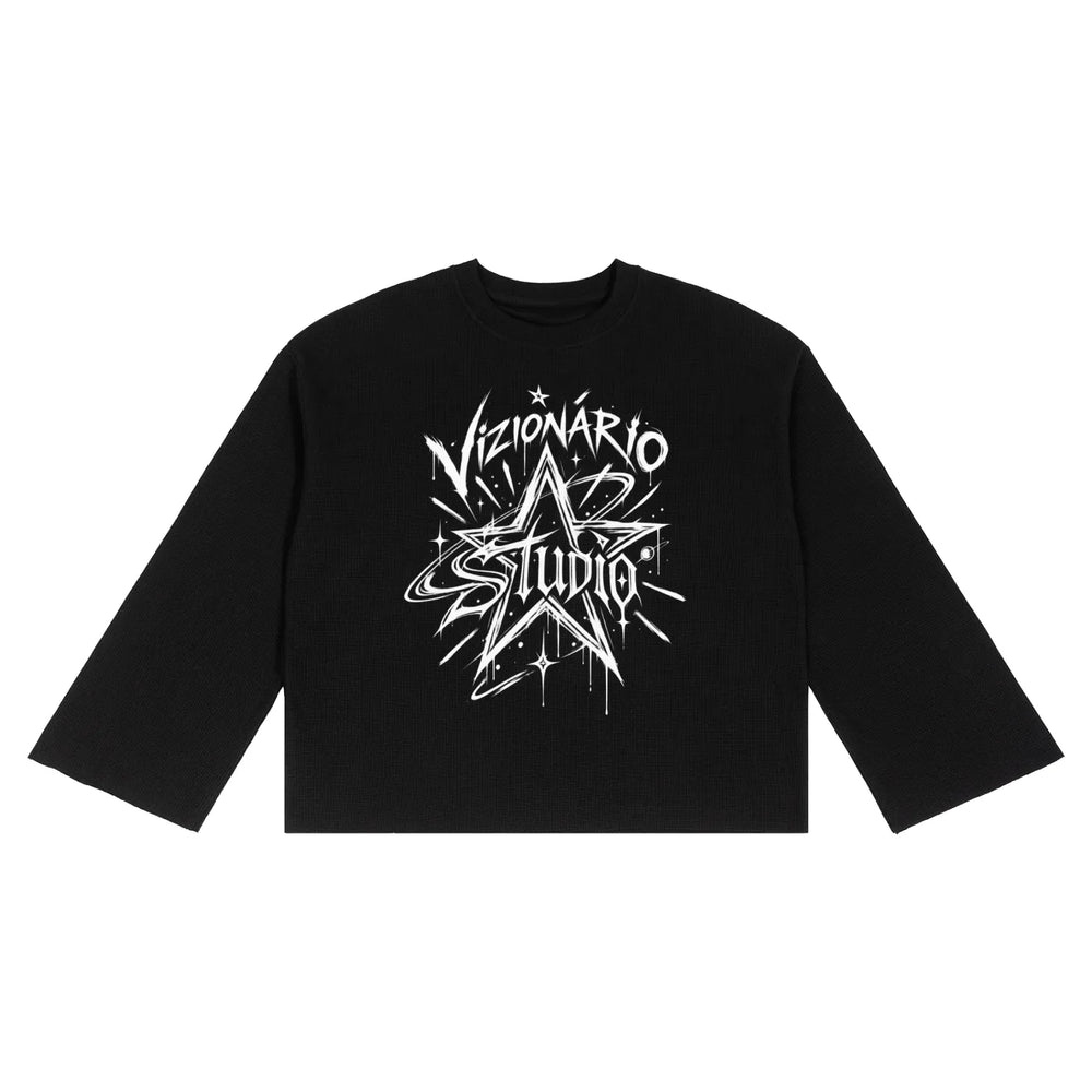 Astral Vizionáry Waffle Raw Edge Long Sleeve