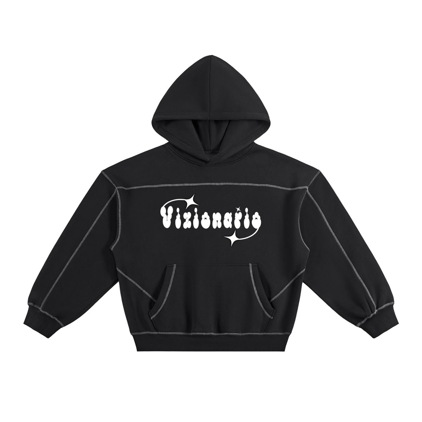 Shoot for the Starz Oversized Contrast-Stitched Tracksuit