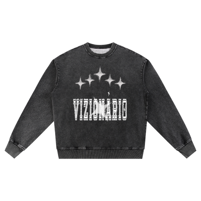 Western Starr Graphic Snow Wash Oversized Sweatshirt