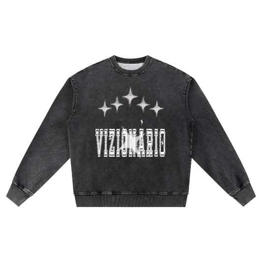 Western Starr Graphic Snow Wash Oversized Sweatshirt