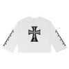 Iron Cross–style graphic Waffle Raw Edge Thermal