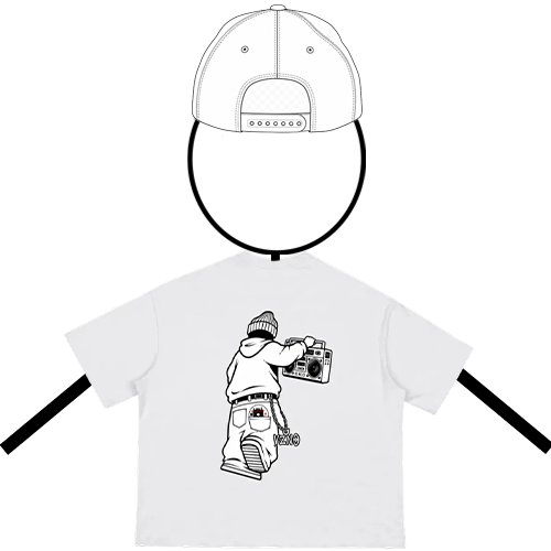 Street Noise Back Graphic Cotton Boxy Tee
