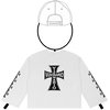 Iron Cross–style graphic Waffle Raw Edge Thermal