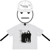 Ánonymous Grunge Silhouette Graphic Boxy Tee