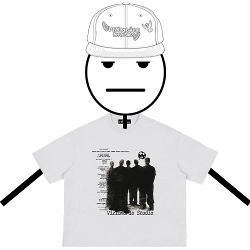 Ánonymous Grunge Silhouette Graphic Boxy Tee