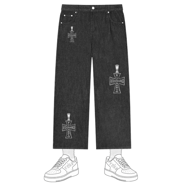 Crossmark Vintage Wash Straight Leg Jeans