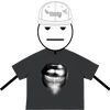 Crossbite Kiss Graphic Cotton Boxy Tee