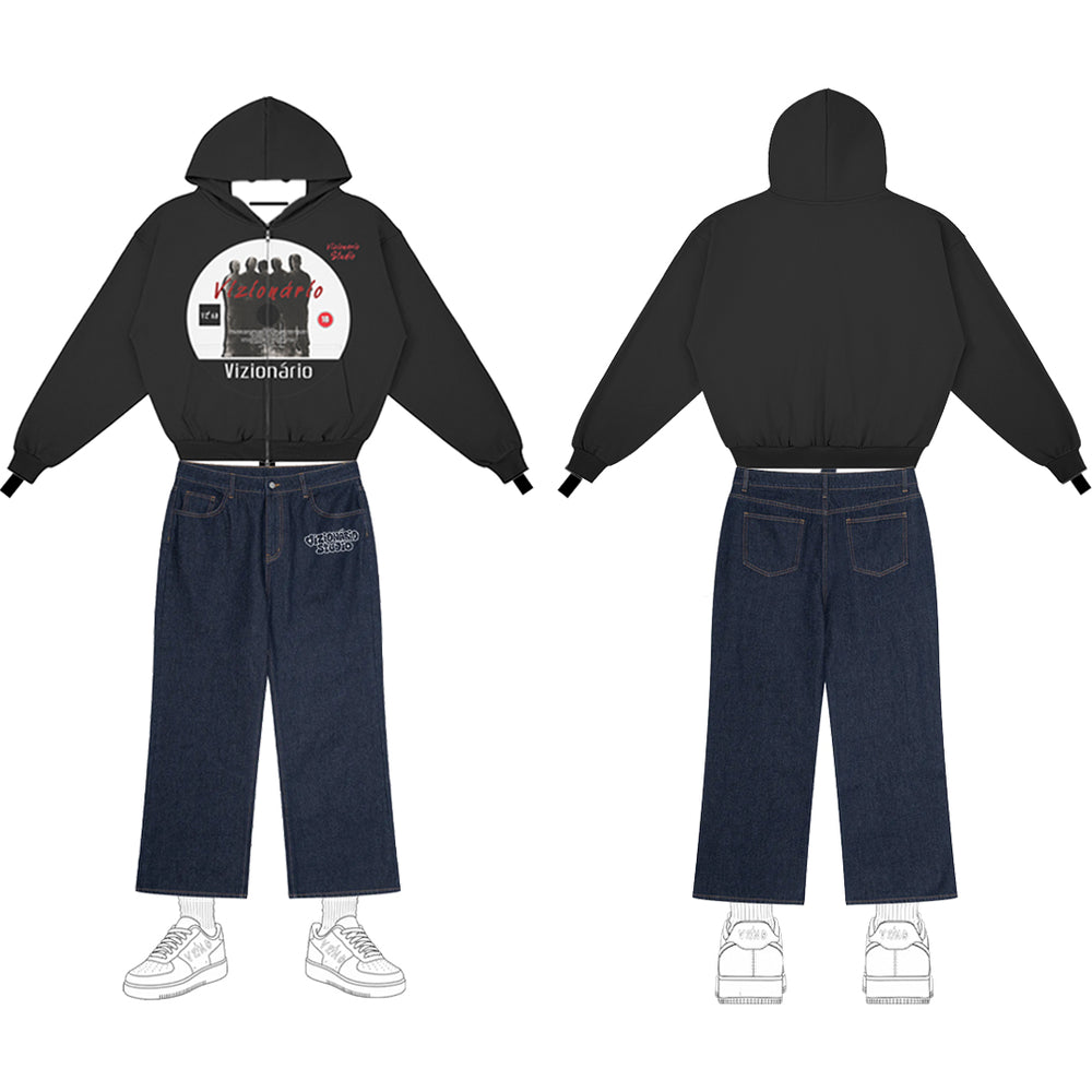 Vizionário: DISC ONE Zip Hoodie & Starlite Vintage Wash Jeans
