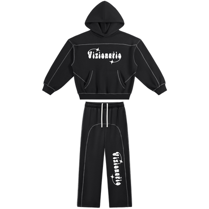 Shoot for the Starz Oversized Contrast-Stitched Tracksuit