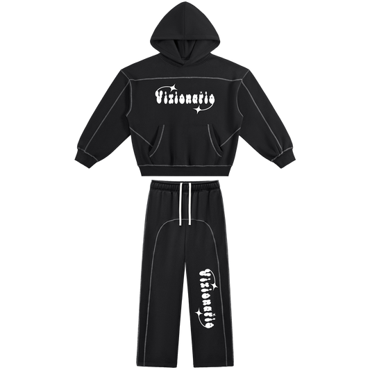 Shoot for the Starz Oversized Contrast-Stitched Tracksuit