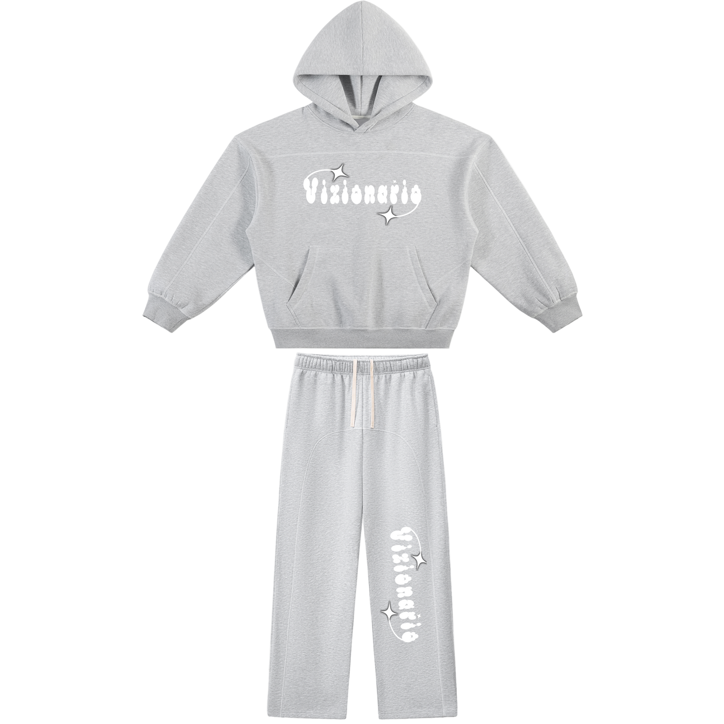 Shoot for the Starz Oversized Contrast-Stitched Tracksuit