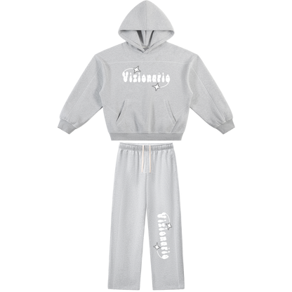 Shoot for the Starz Oversized Contrast-Stitched Tracksuit