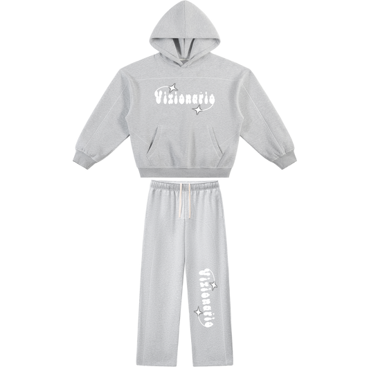 Shoot for the Starz Oversized Contrast-Stitched Tracksuit