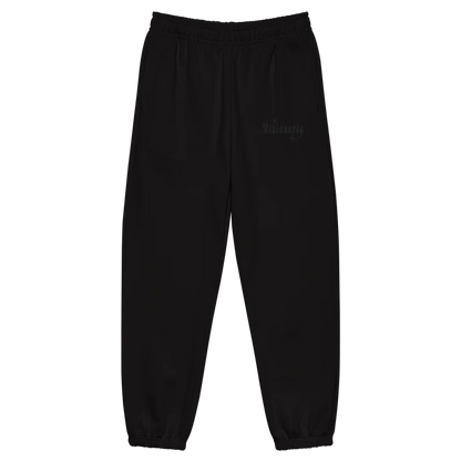 Embroidered Black Shooting Star v2 Heavyweight sweatpants