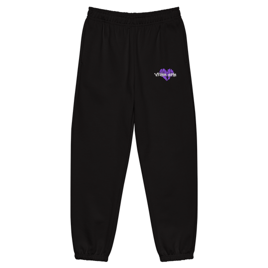 Embroidered Baggy Black Devotion Vol 2 sweatpants
