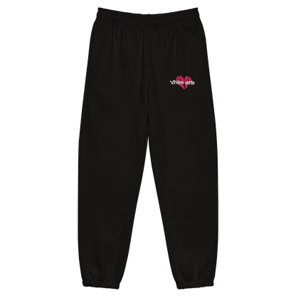 Embroidered Baggy Black Devotion Vol 2 sweatpants