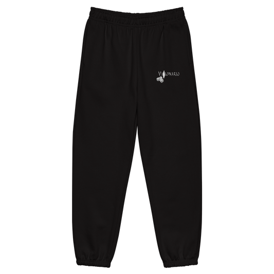 Embroidered Baggy Black Dices Heavyweight sweatpants
